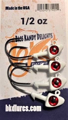 BKD "Big Eye" Jigheads Chesapeake light tackle jigging, Striper Jigging lures, rockfish jigs, striper jigheads, rockfish lures, striper lures, light tackle jigging Rockfish, Jigging stripers,