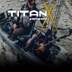 Native Watercraft TitanX Propel 10.5  Pedal drive fishing kayak, Native Watercraft Titan 10.5, Titan Fishing Kayak, Propel Drive kayak