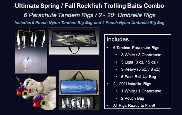 Ultimate Spring/Late Fall Rockfish Trolling Baits Combo  striper trolling, trolling for stripers, Rockfish Trolling Lures, Striper Trolling Lures