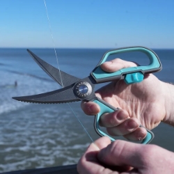 Toadfish Fishing Shears ishing shears, braid cutters, saltwater fishing scissors, heavy duty utility shears, tackle box tools, stainless steel fishing shears, bait cutting scissors, serrated fishing shears.