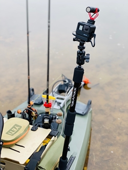 YakAttack PanFish Portrait Pro Camera Mount Kayak Fishing, Kayak Camera Mounting, Yak Attack Gear