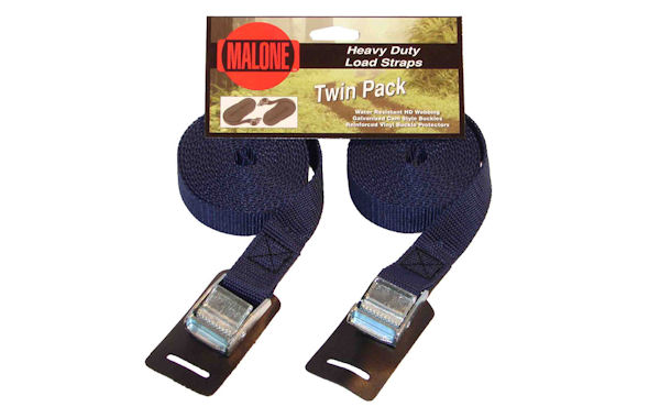 2 Pack Malone 12 Feet Canoe and Kayak Cam Buckle Load Straps 