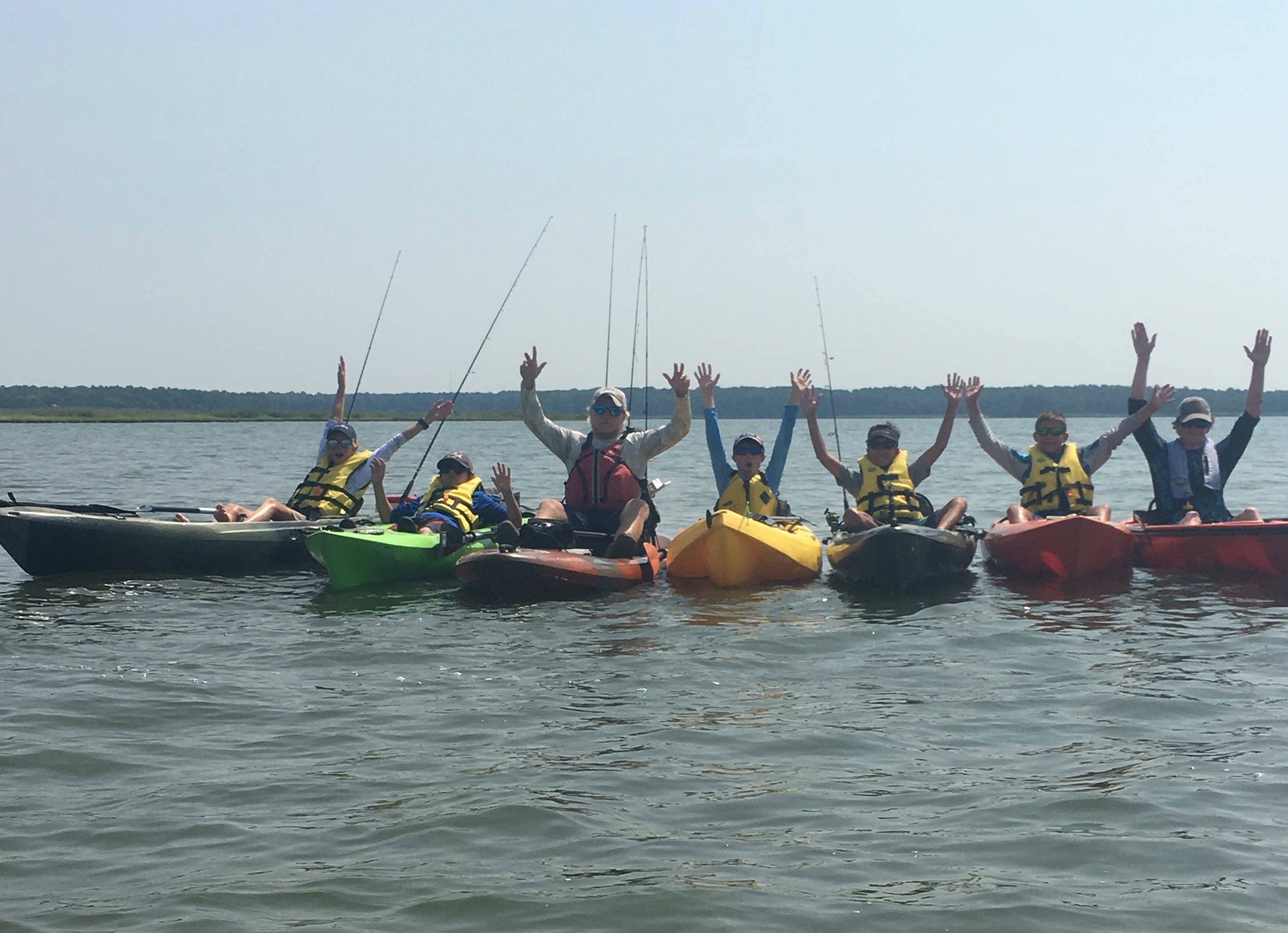 Kids Fishing Summer Camps - A Chesapeake Adventure! youth fishing camps, Chesapeake Bay summer camps, kids fishing lessons Maryland, kayak fishing camp, Capt. Chris Dollar, summer activities for kids, crabbing for kids, outdoor youth programs.