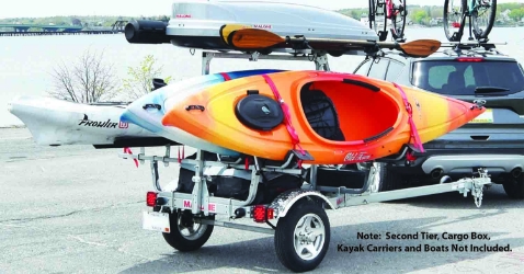 Malone Kayak & Gear Trailers Malone kayak trailer, Malone canoe trailer, Malone SUP trailer, watersports gear trailer, Malone MicroSport, Malone EcoLight, kayak gear transport, Tackle Cove