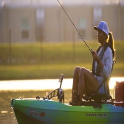 Native Slayer 10 LTE  slayer propel 10 lte, lightweight fishing kayak, propel pedal drive, 65 lb kayak, portable fishing kayak, grab and go kayak, native watercraft, small pedal kayak