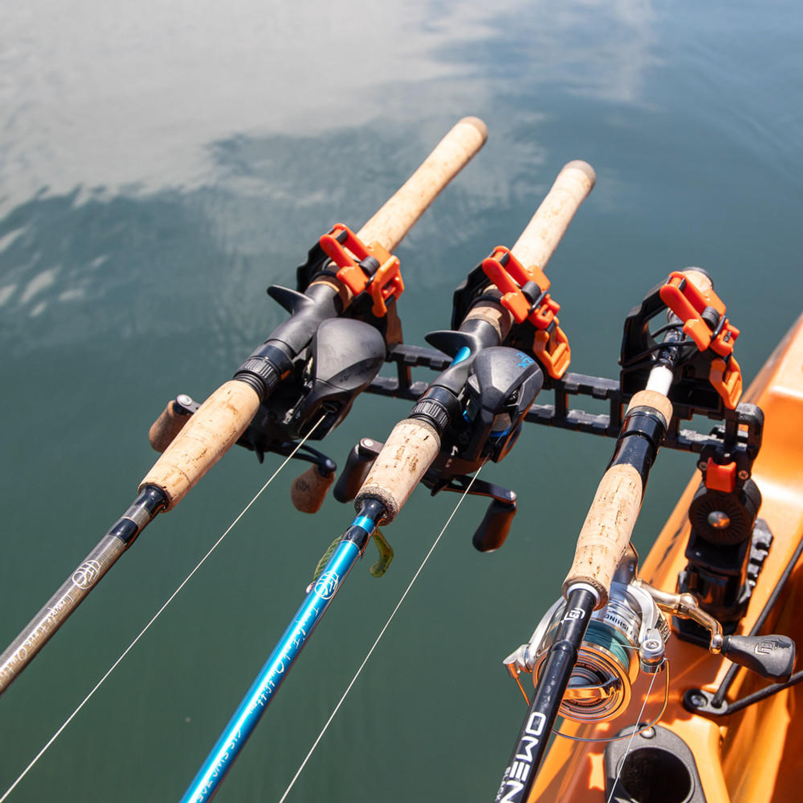 YakAttack SideStage Rod Racks YakAttack SideStage Pro Rod Rack, kayak rod stager, horizontal rod holder, track mounted rod rack, SideStage Pro, SideStage, boat rod storage, kayak fishing rod holder, Tackle Cove
